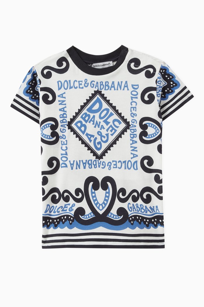

Marina Logo-print T-shirt in Cotton-jersey, Blue