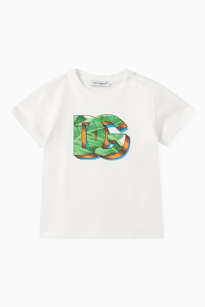 

Graphic Logo Print T-shirt in Cototn Jersey, Red