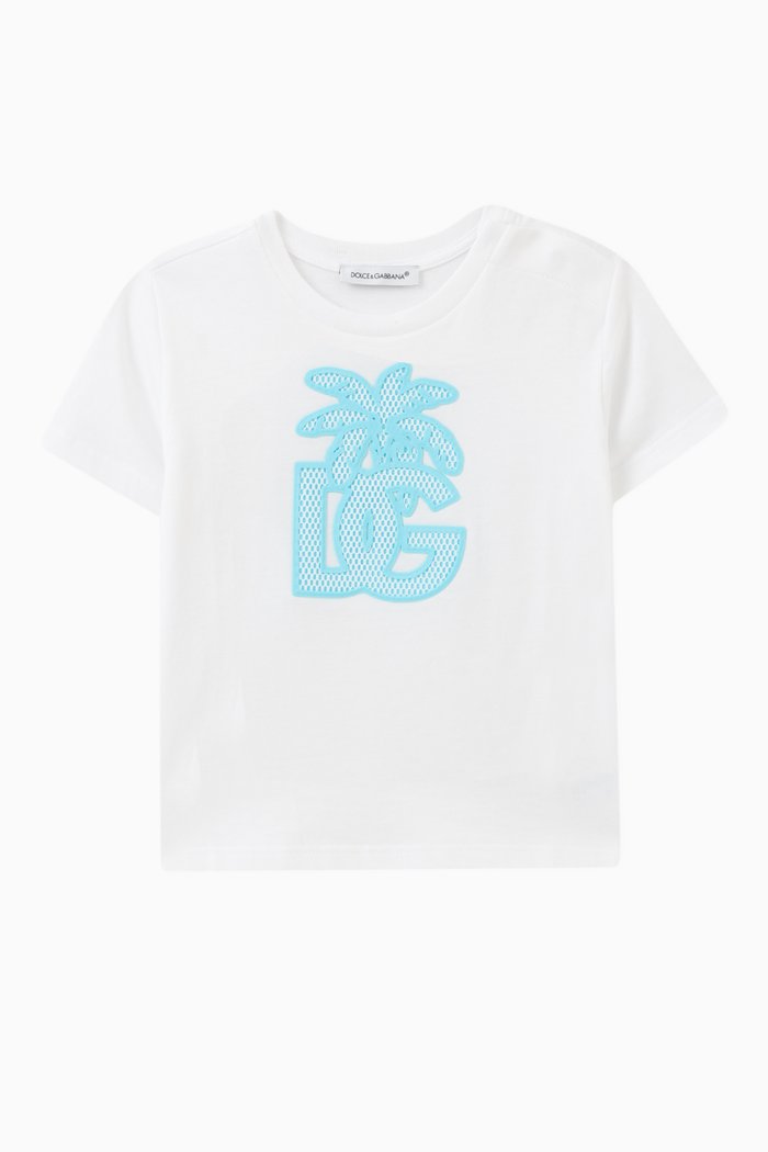

DG Logo T-shirt in Cotton Jersey, White