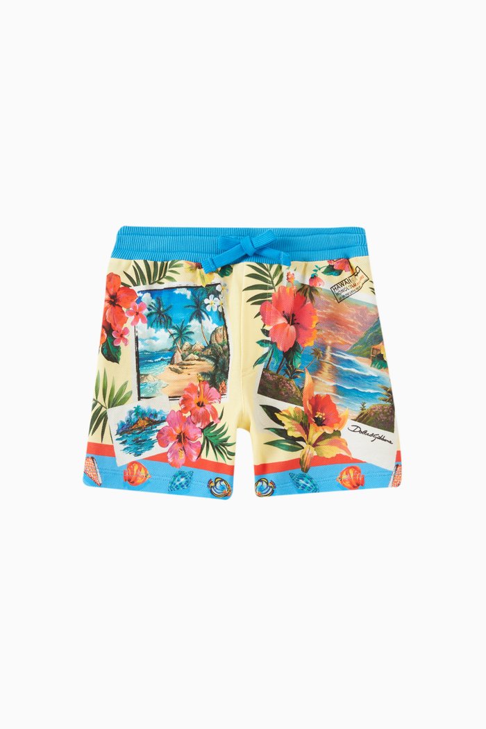 

Printed Shorts in Cotton-jersey, Multicolour