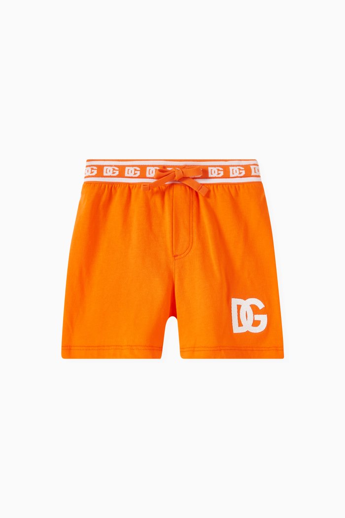 

Logo Shorts in Cotton Jersey, Orange