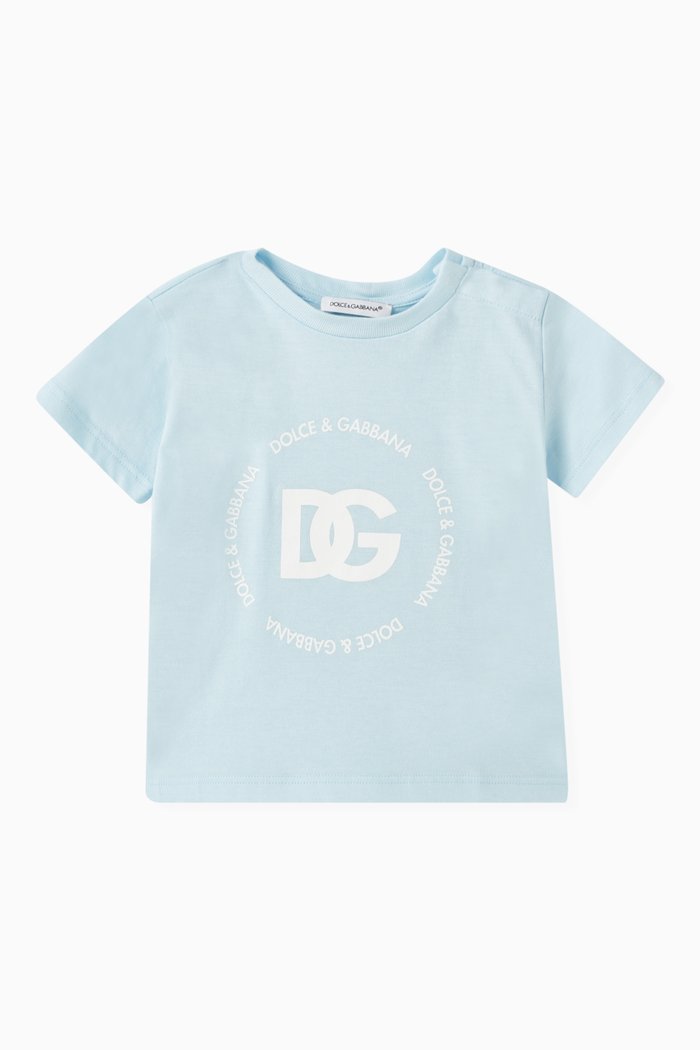 DG Logo T-shirt in Cotton, Blue