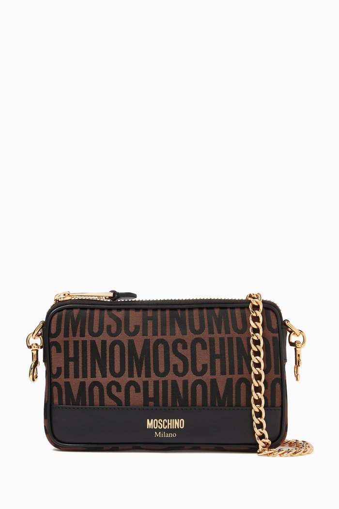 

Small Logo Camera Bag in Jacquard, Brown