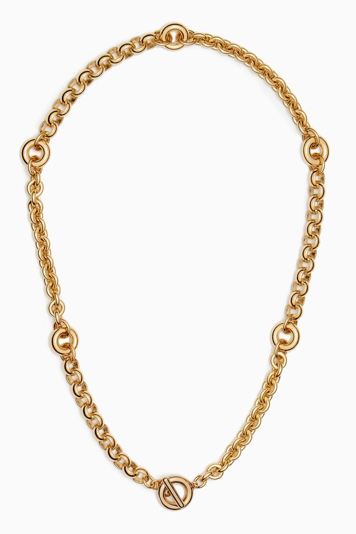 

Fillia Necklace in 14kt Gold & Platinum-plated Brass