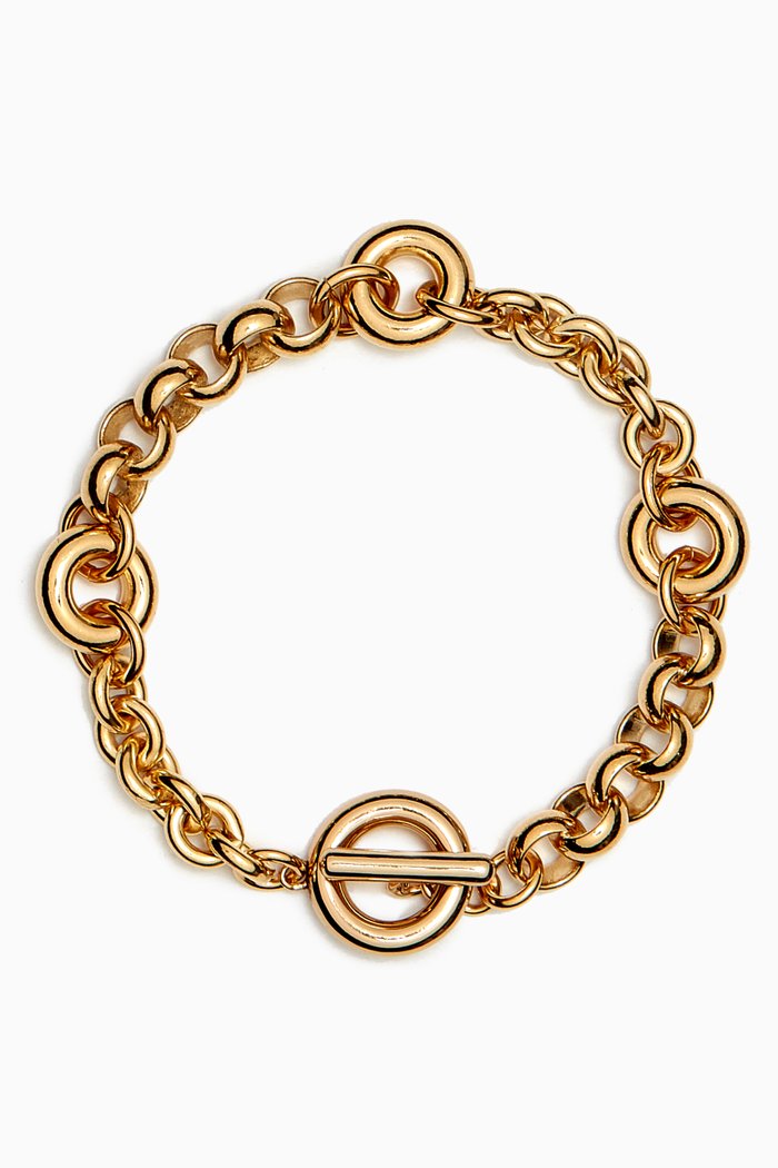 

Fillia Bracelet in 14kt Gold & Platinum-plated Brass