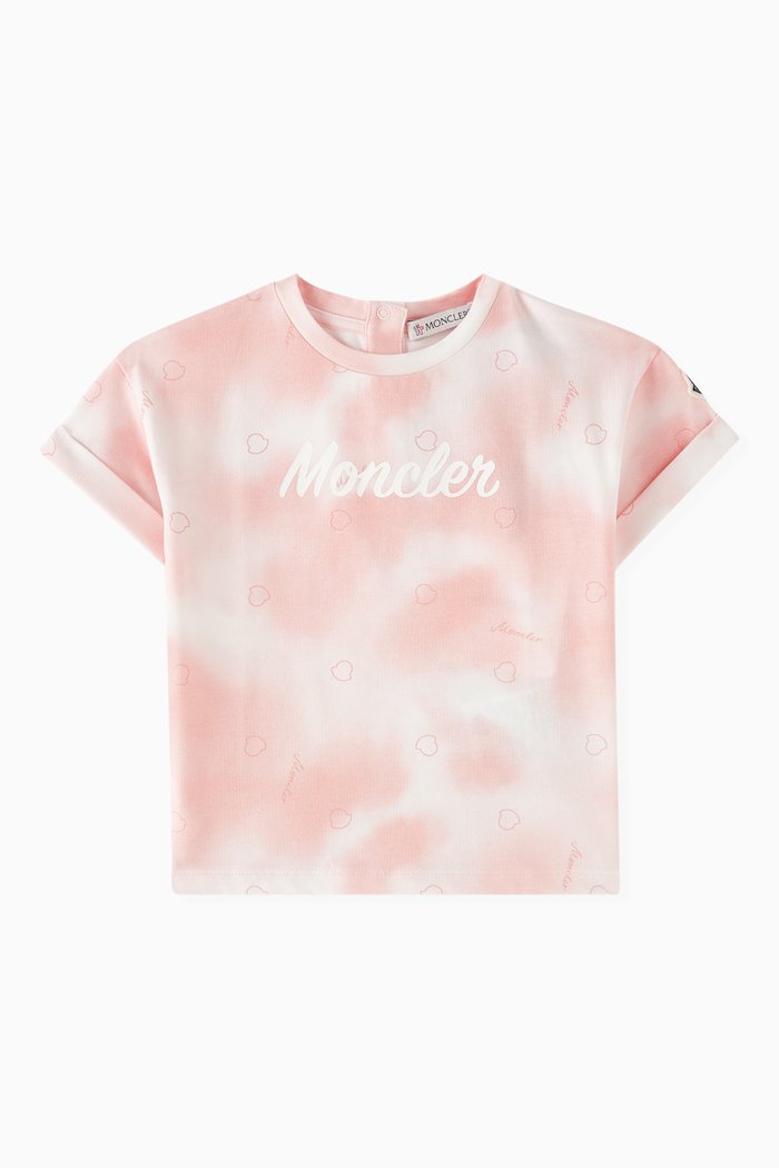 

Tie-dye T-shirt in Cotton Jersey, Pink