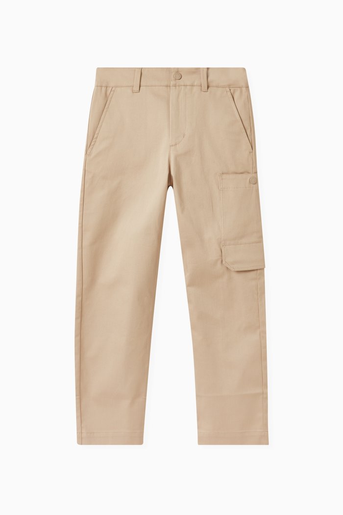 

Cargo Trousers in Cotton Twill, Neutral