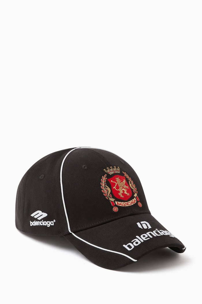

Paris Soccer Cap in Cotton Drill, Black