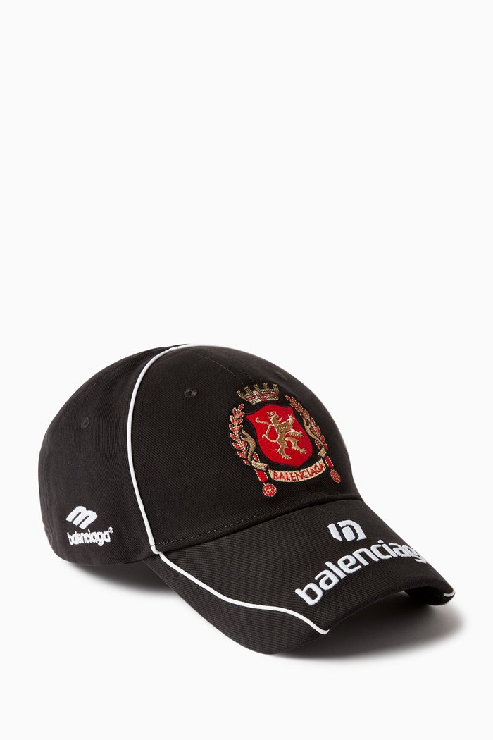 

Dubai Soccer Cap in Cotton Drill, Black