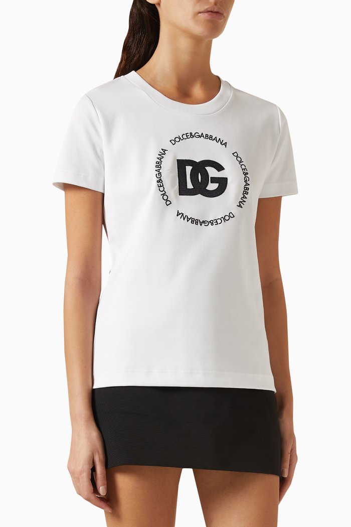 

Logo T-shirt in Cotton Jersey, White