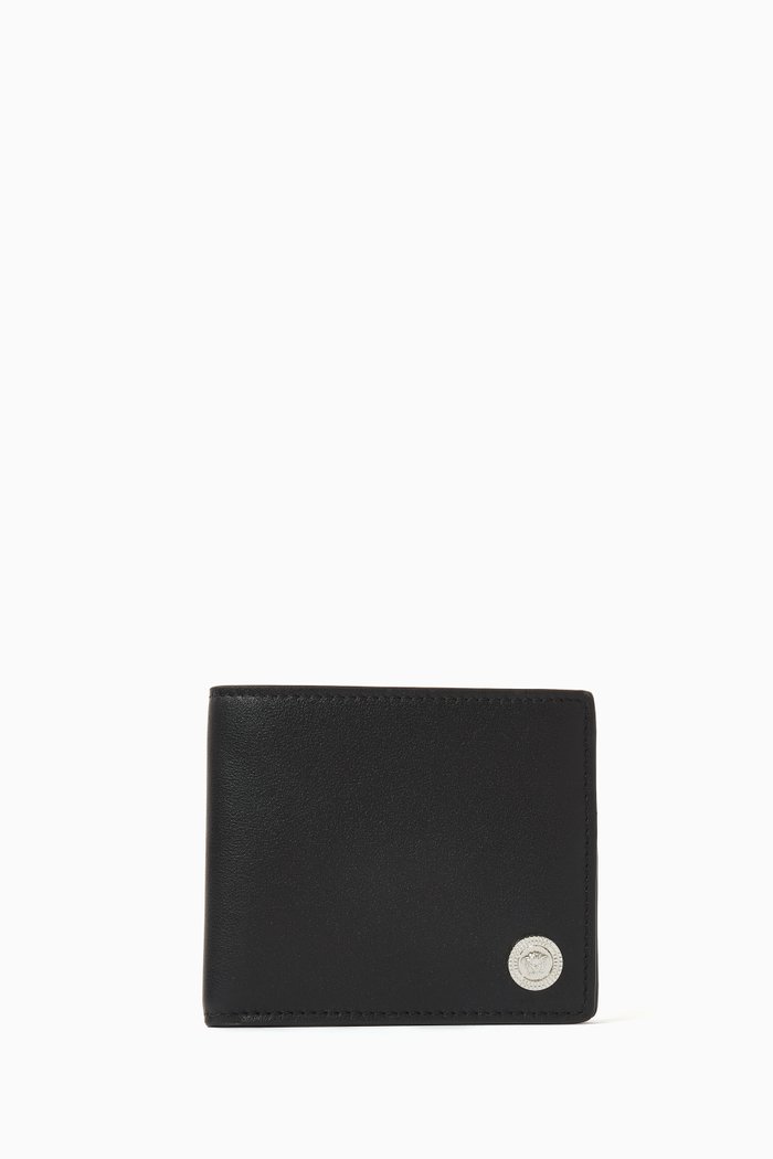 Biggie Wallet in Leather, Black