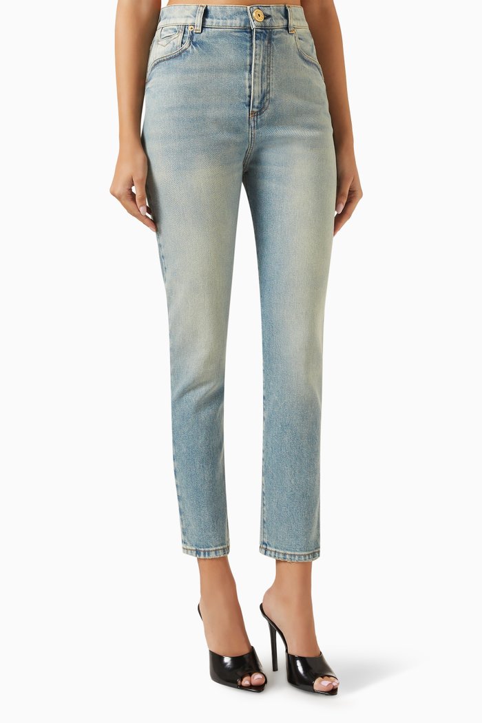 

Vintage Slim-fit Jeans in Denim, Blue