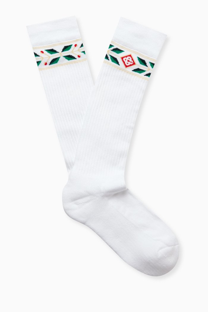 

Laurel Sport Socks in Cotton Blend, White