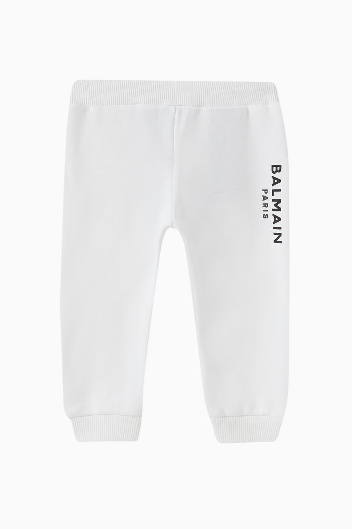 

Logo Joggers in Cotton, White