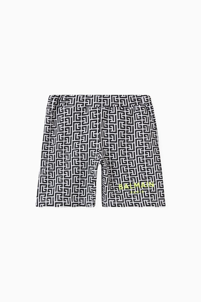 

All-over print Shorts in Jersey, Black