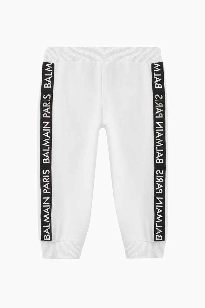

Logo Joggers in Cotton, White