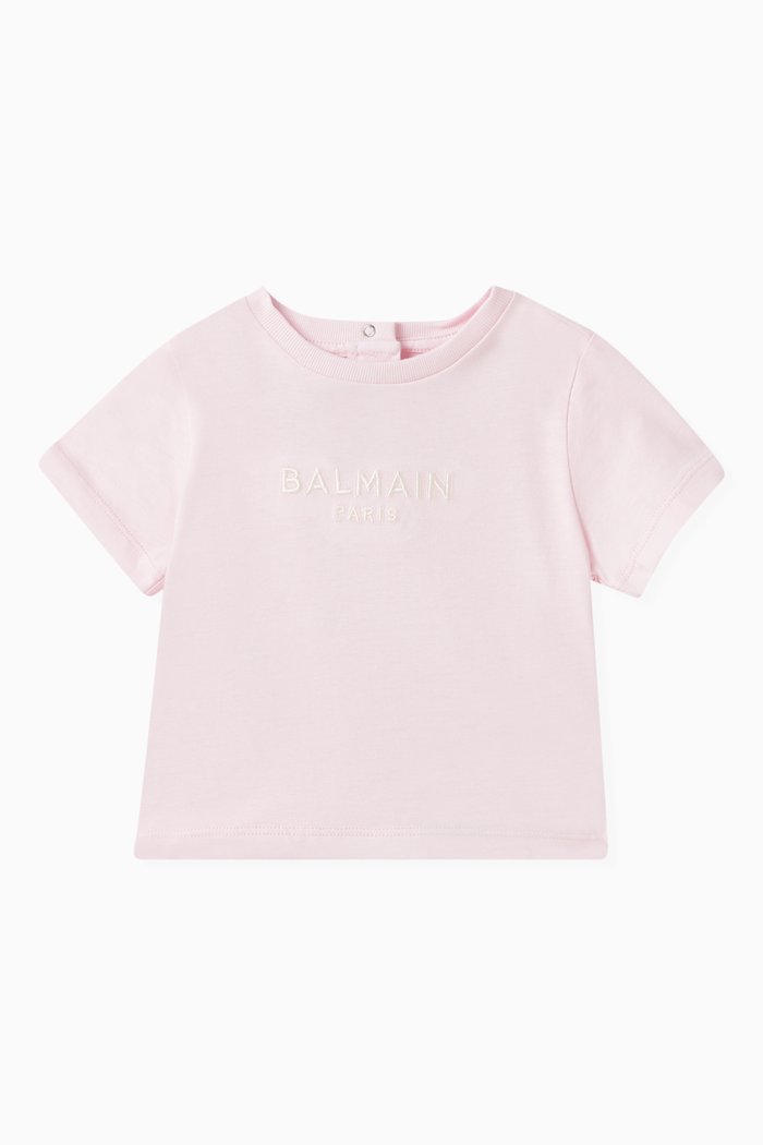 

Logo T-shirt in Cotton, Pink