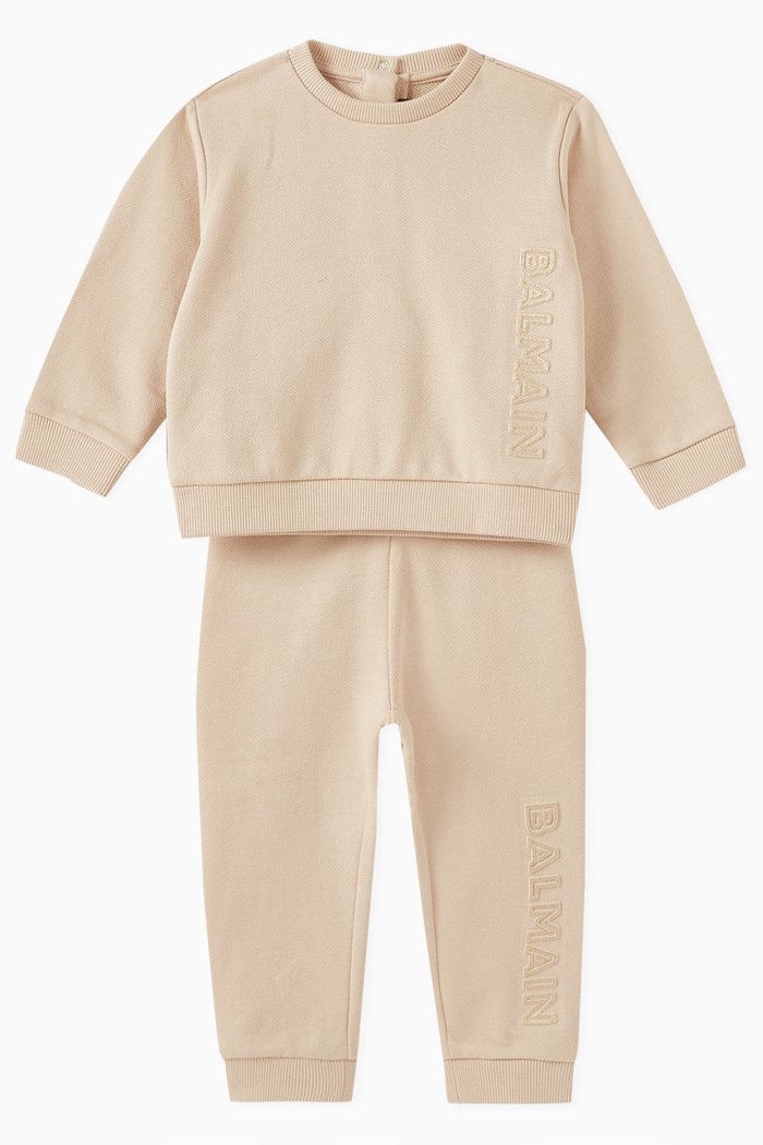 

Logo Tracksuit in Cotton, Neutral