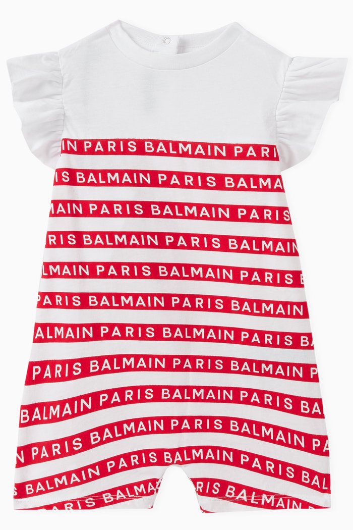 

Logo Jumpsuit in Cotton, White