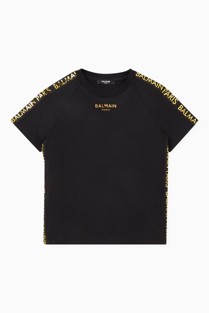 

Logo Print T-shirt in Cotton, Black