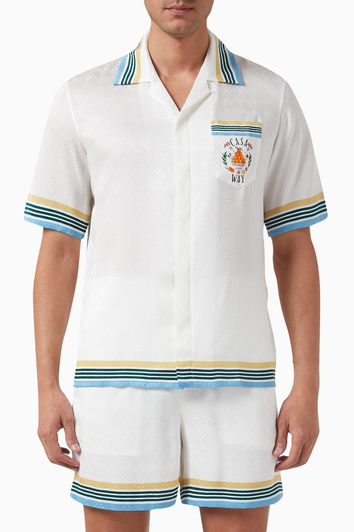 

Casa Way Shirt in Silk, White