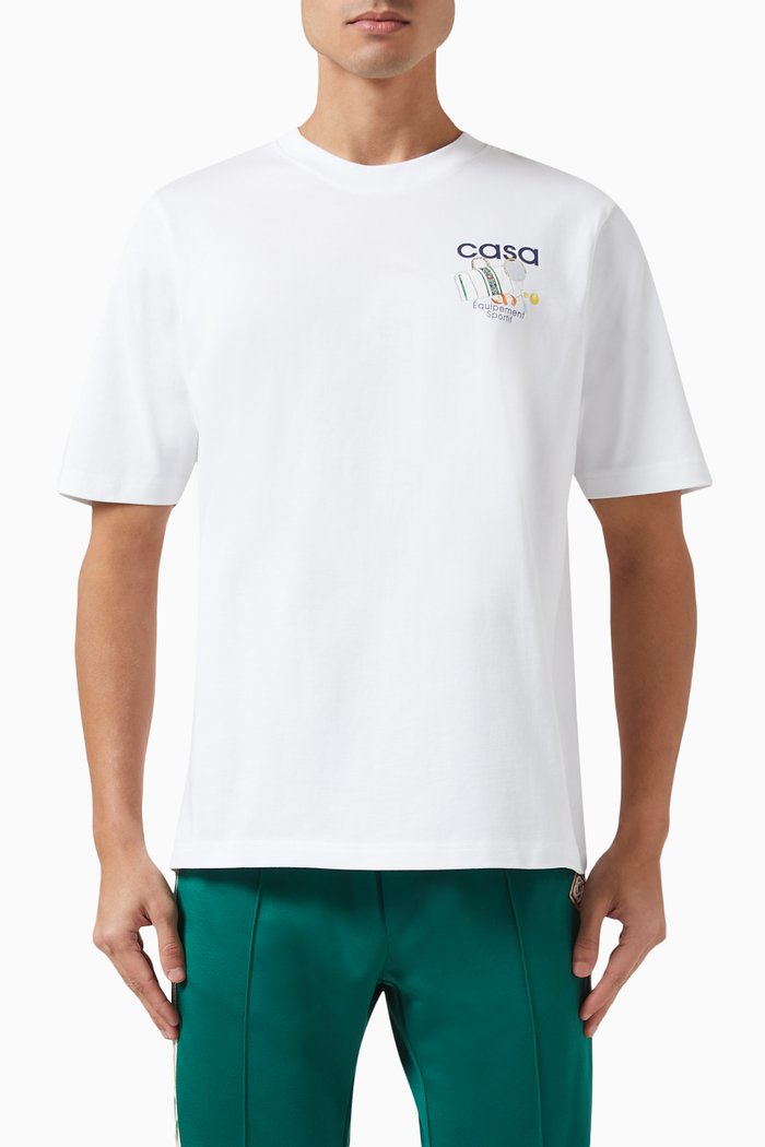 Equipement Sportif T-shirt in Organic Cotton-jersey, White