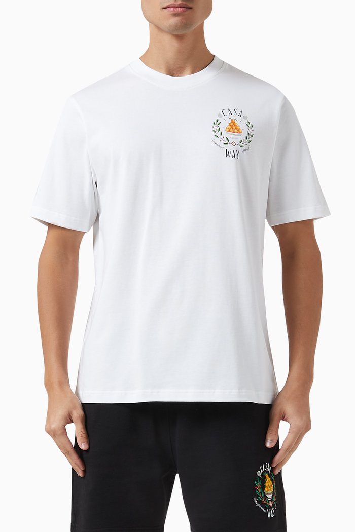 Casa Way T-shirt in Organic Cotton-jersey, White