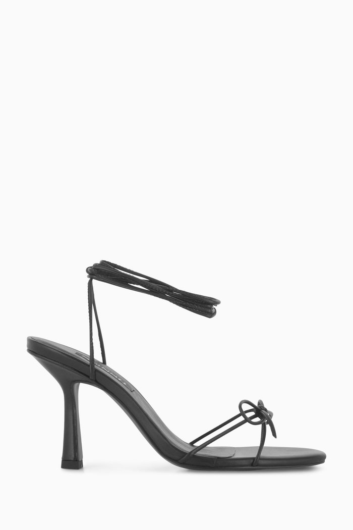 

Kalani 100 Lace-up Sandals in Leather, Black