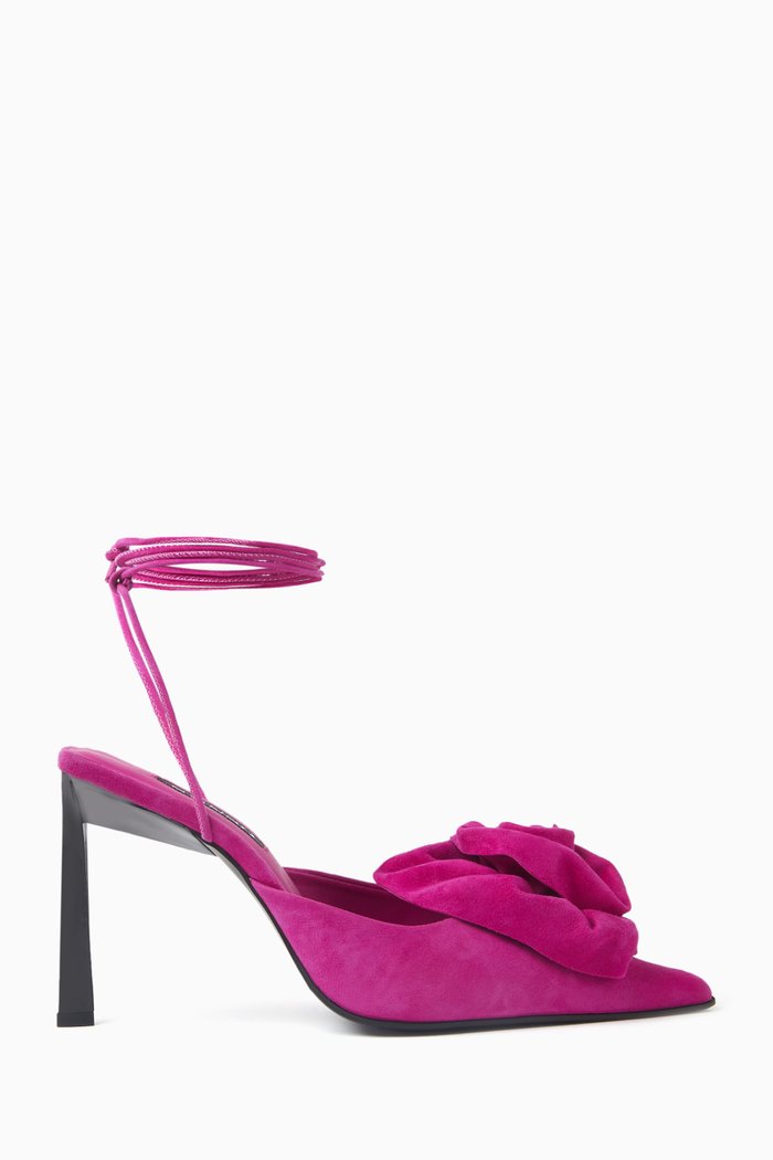 

Ottilie 105 Lace-up Pumps in Suede, Pink
