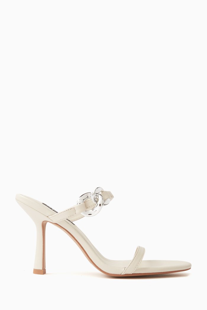 

Kiana 100 Sandals in Leather, White