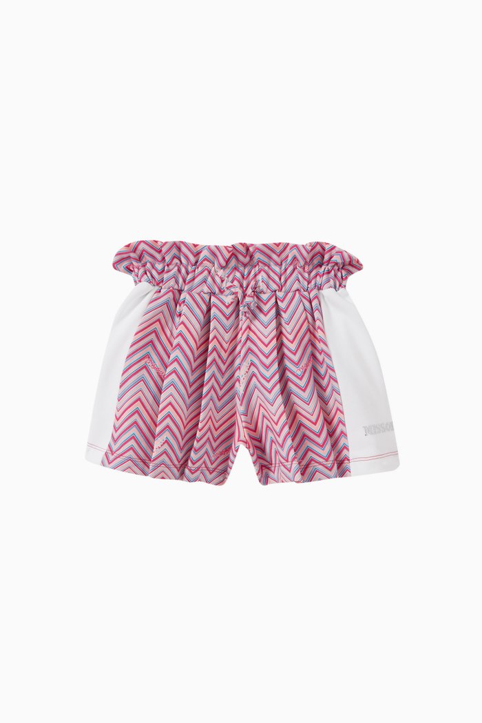 

Zig Zag Shorts in Cotton Jersey, Pink