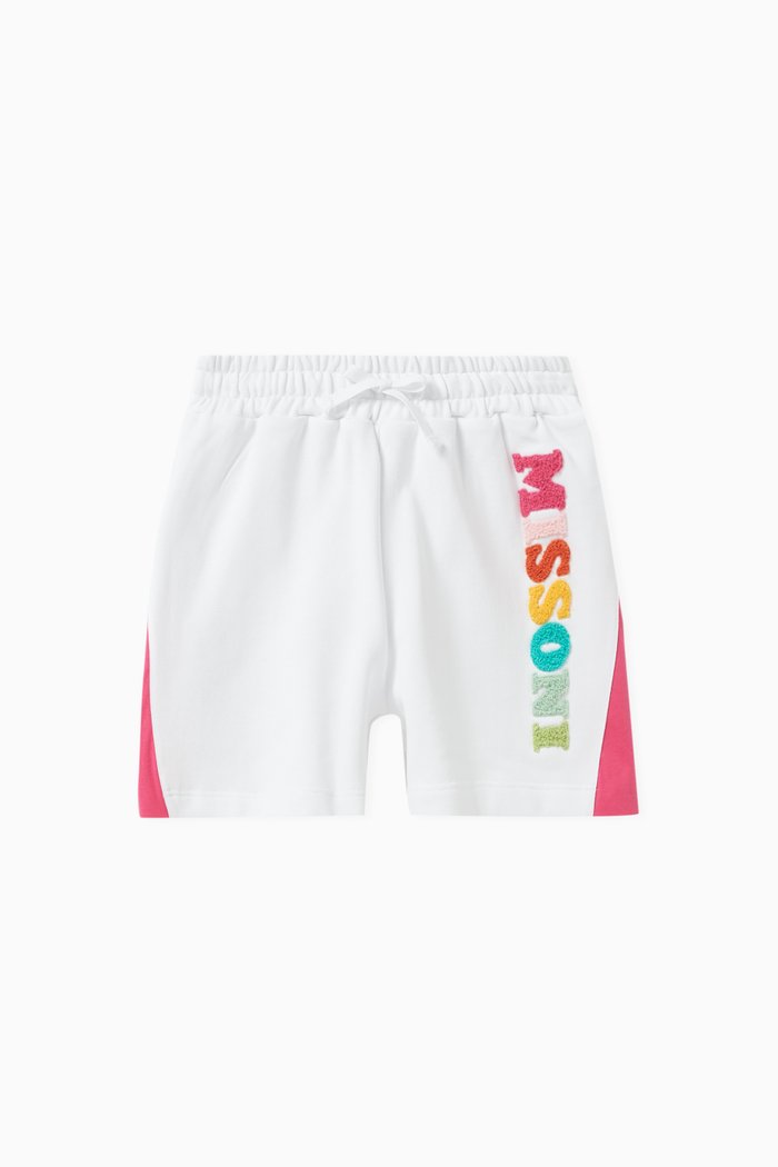 

Logo Shorts in Cotton Jersey, White