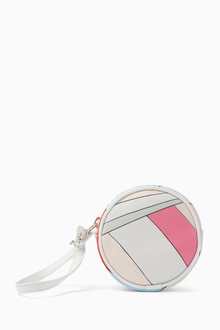 

Graphic-print Clutch Bag in Cotton, Multicolour