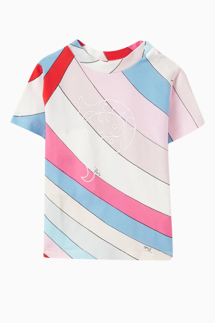 

Iride-print T-shirt in Jersey, Multicolour