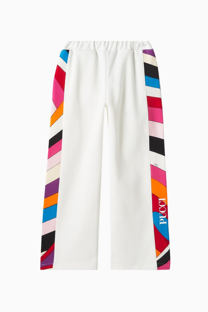 

Iride Print Straight Joggers, White