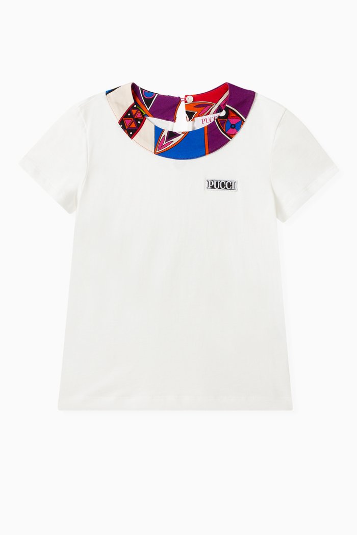 

Irdine-print T-shirt in Cotton, White