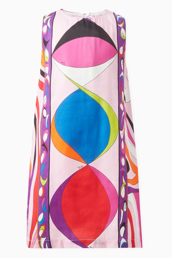

Iride-print Dress in Viscose, Multicolour