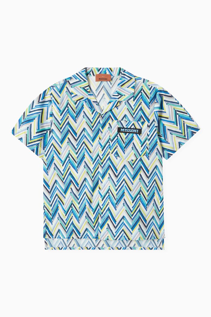 

Zigzag Shirt in Cotton, Multicolour