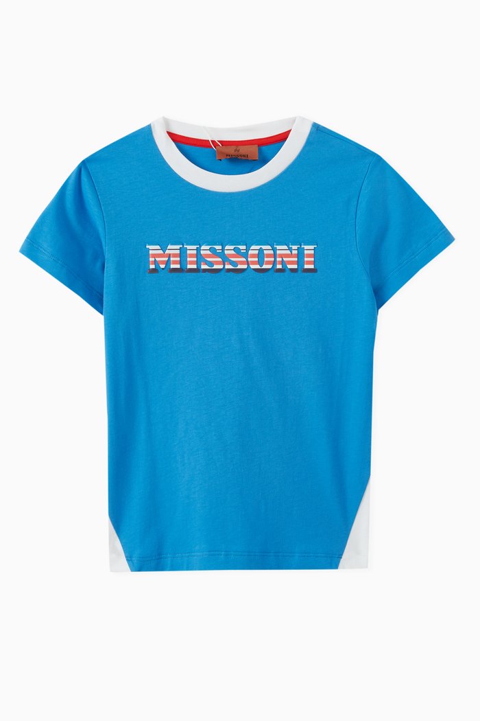 

Logo T-shirt in Cotton, Blue