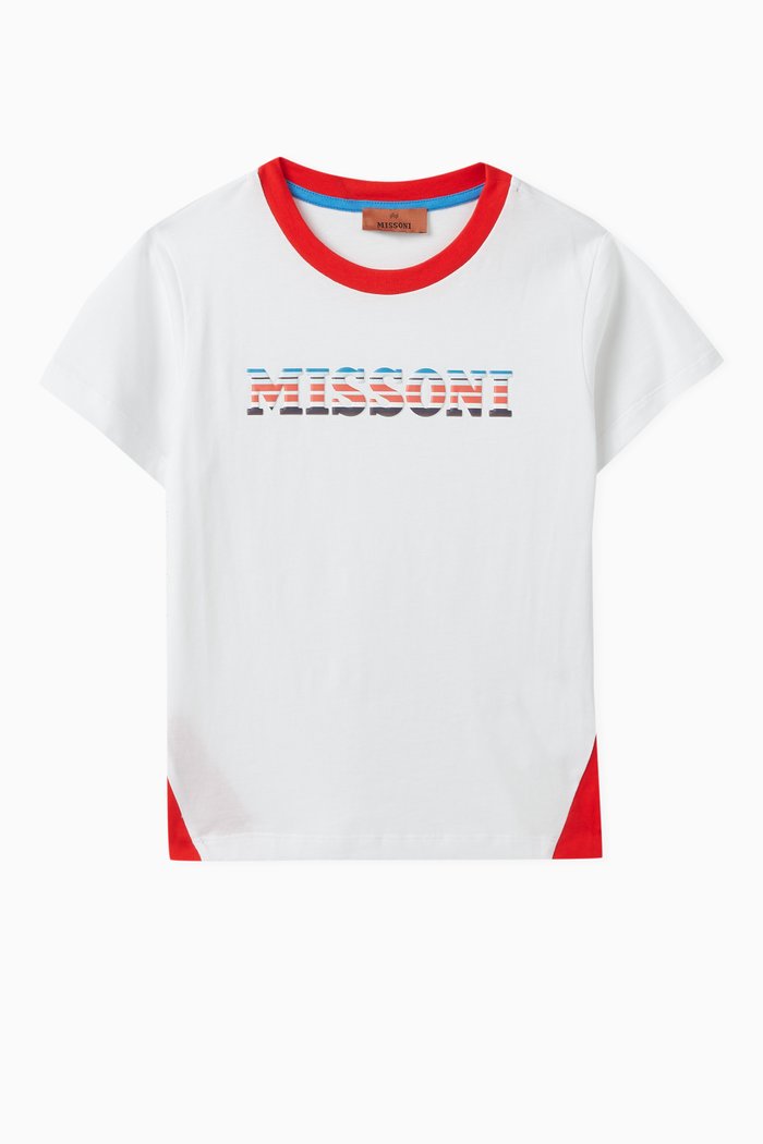 Logo T-shirt in Cotton, White