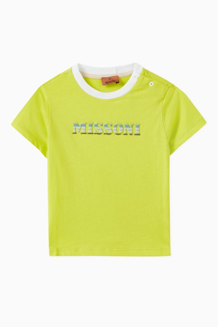 

Logo T-shirt in Cotton, Yellow