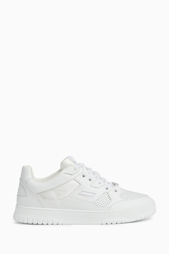 

Low-top Sneakers in Calf Leather, Neutral