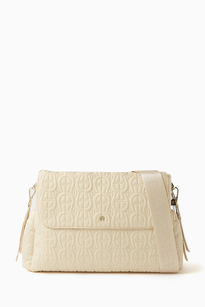 

All-over Logo Changing Bag, Neutral