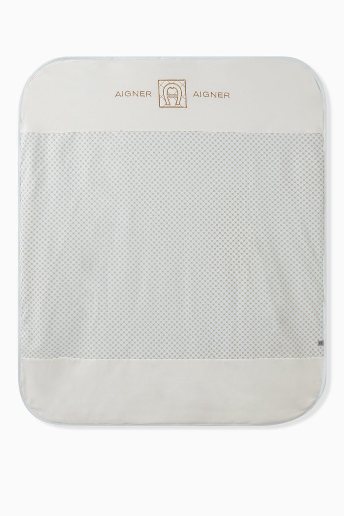 

Logo Baby Blanket in Pima Cotton, Blue