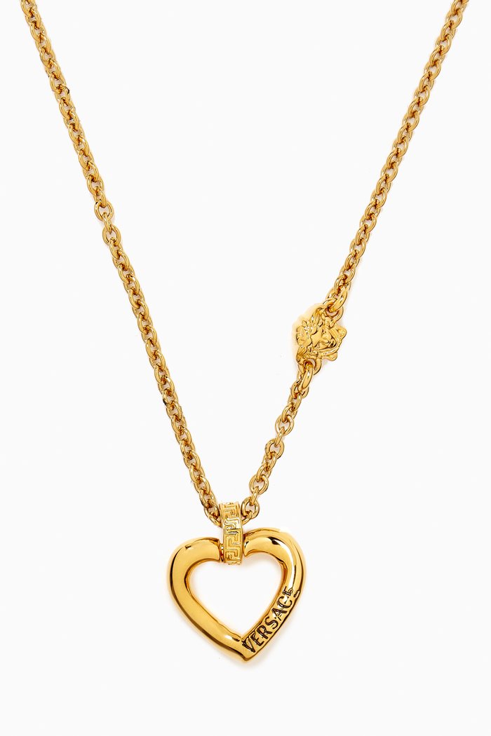 

V-Love Pendant Necklace in Metal, Gold