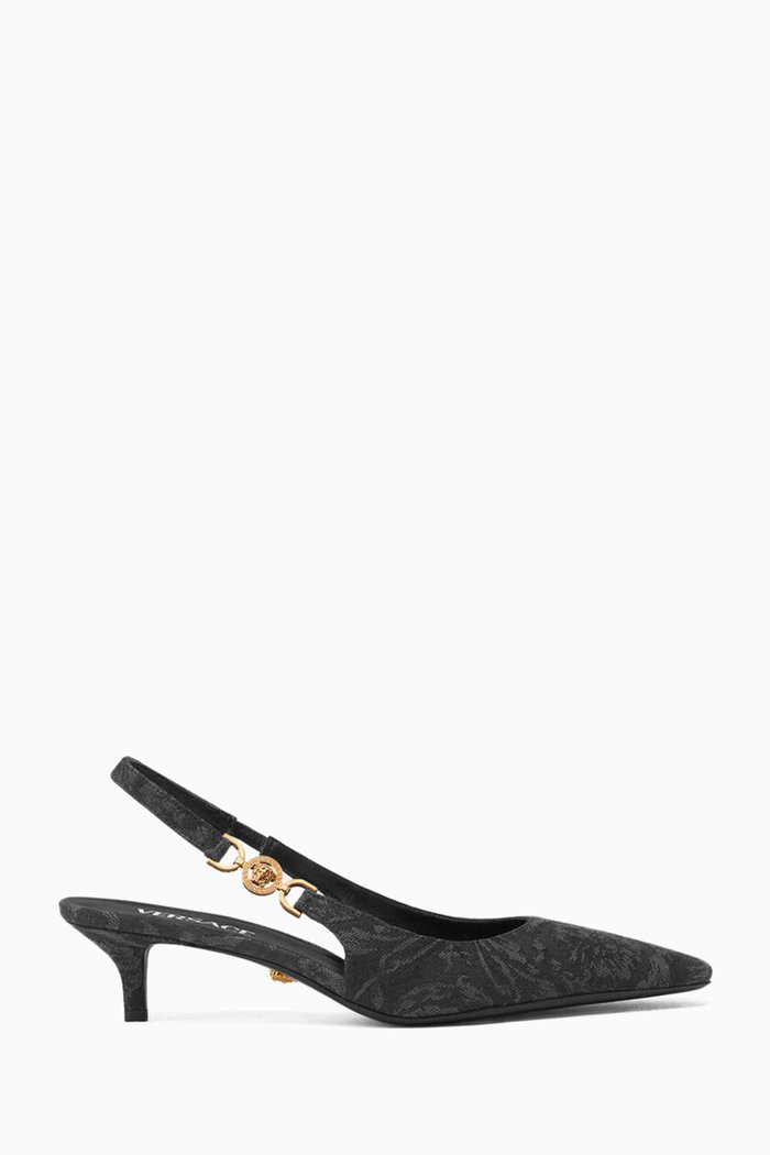 

Medusa '95 Slingback 40 Pumps in Barocco Jacquard, Black