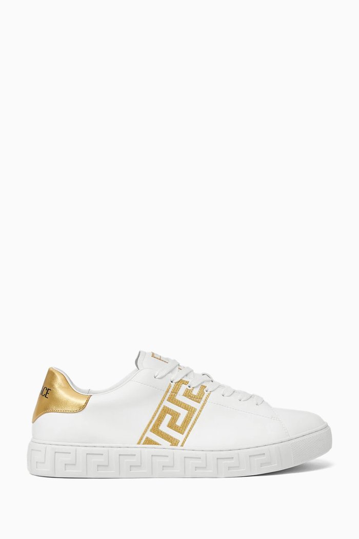 

La Greca Sneakers in Vegan Leather, White