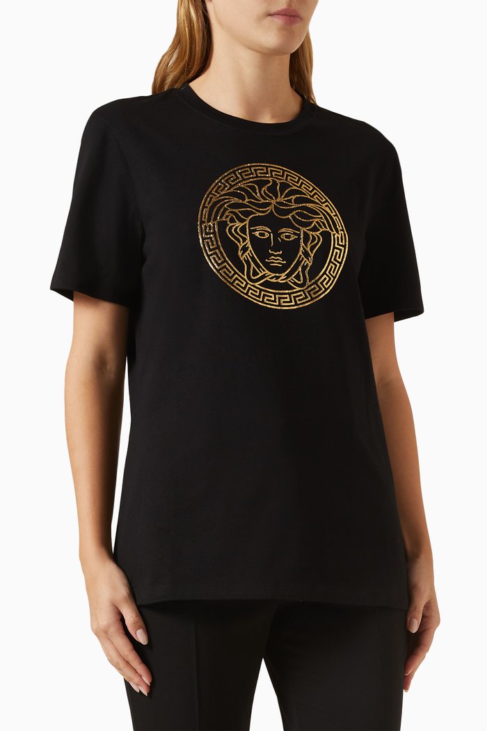 

Medusa T-Shirt in Cotton, Black
