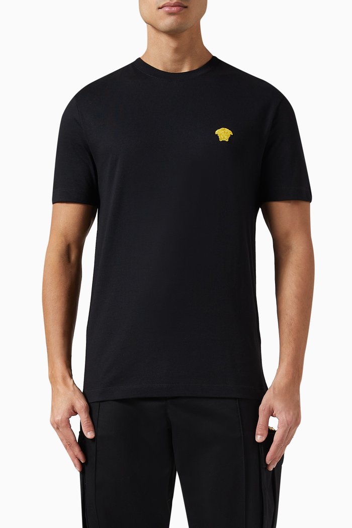 

Logo Patch T-shirt in Jersey, Black