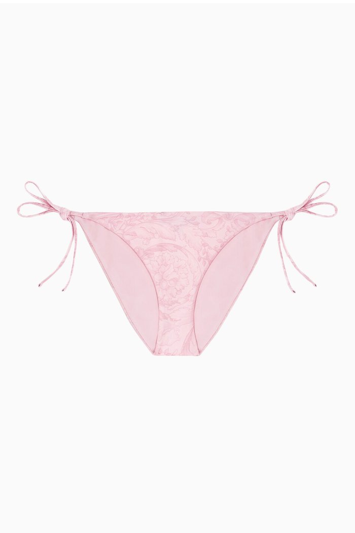 

Barocco Bikini Bottom in Stretch Nylon, Pink